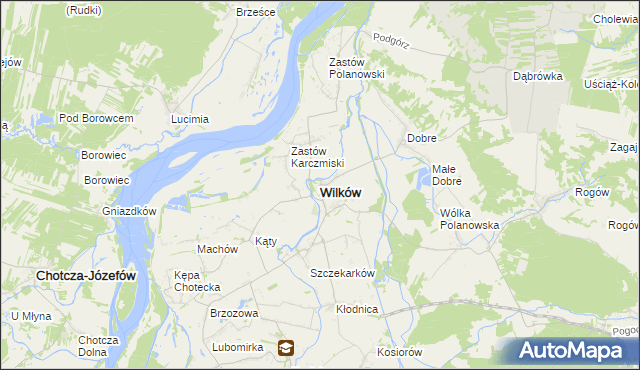 mapa Wilków powiat opolski, Wilków powiat opolski na mapie Targeo