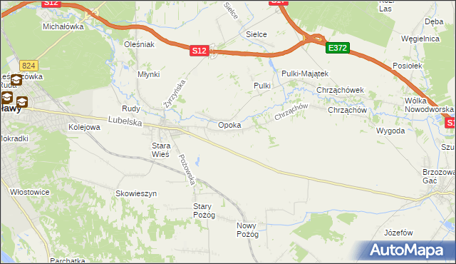 mapa Witowice gmina Końskowola, Witowice gmina Końskowola na mapie Targeo