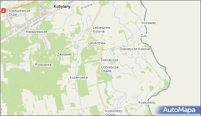 mapa Dobratycze, Dobratycze na mapie Targeo