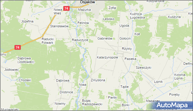 mapa Katarzynopole, Katarzynopole na mapie Targeo