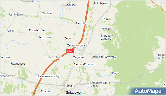 mapa Konopki Młode, Konopki Młode na mapie Targeo