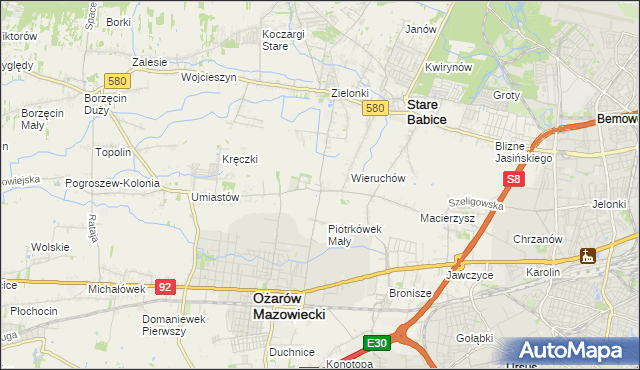 mapa Strzykuły, Strzykuły na mapie Targeo