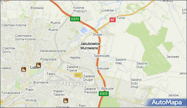 mapa Świdniczek, Świdniczek na mapie Targeo