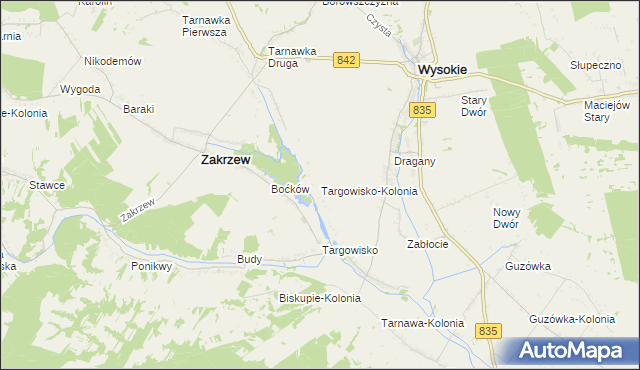 mapa Targowisko-Kolonia, Targowisko-Kolonia na mapie Targeo