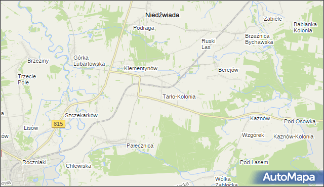 mapa Tarło-Kolonia, Tarło-Kolonia na mapie Targeo
