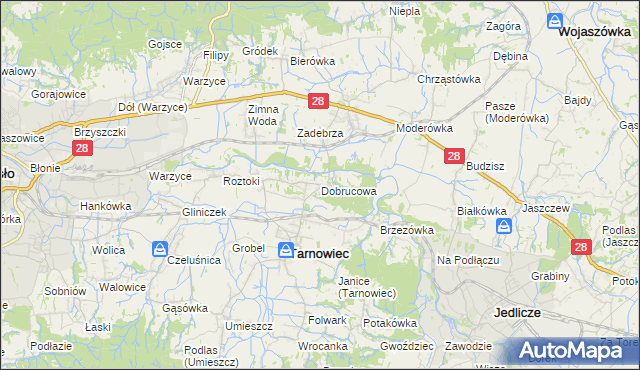 mapa Dobrucowa, Dobrucowa na mapie Targeo