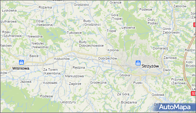 mapa Dobrzechów, Dobrzechów na mapie Targeo