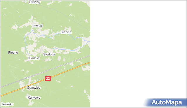mapa Nieżurawa, Nieżurawa na mapie Targeo
