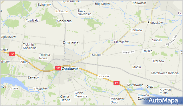 mapa Szulec, Szulec na mapie Targeo