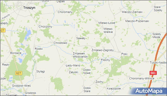 mapa Żmijewek-Mans, Żmijewek-Mans na mapie Targeo