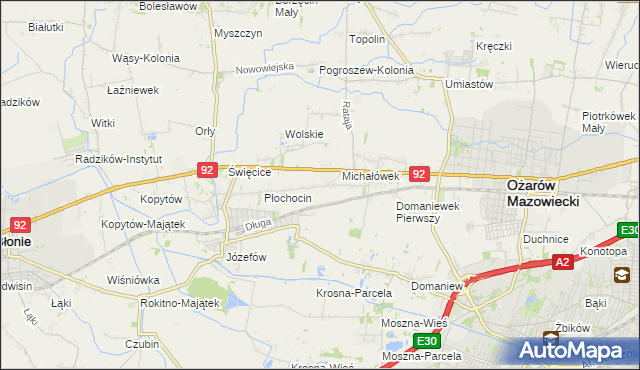 mapa Gołaszew, Gołaszew na mapie Targeo