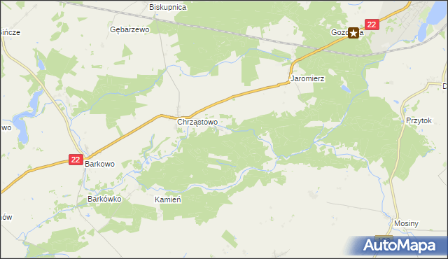 mapa Chrząstówko, Chrząstówko na mapie Targeo
