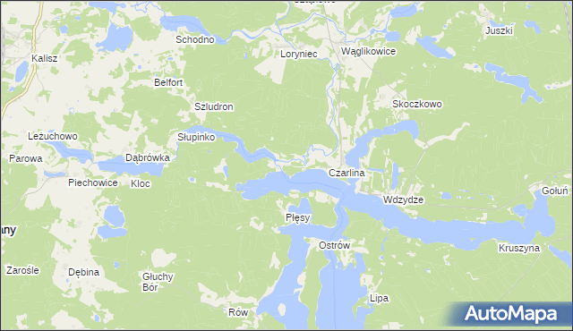 mapa Czarlina-Osada, Czarlina-Osada na mapie Targeo