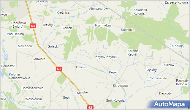 mapa Rzymy-Rzymki, Rzymy-Rzymki na mapie Targeo