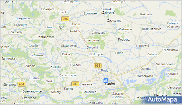 mapa Bilczyce, Bilczyce na mapie Targeo