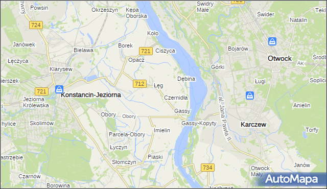 mapa Czernidła, Czernidła na mapie Targeo