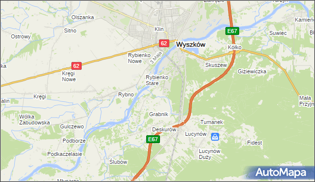 mapa Drogoszewo gmina Wyszków, Drogoszewo gmina Wyszków na mapie Targeo