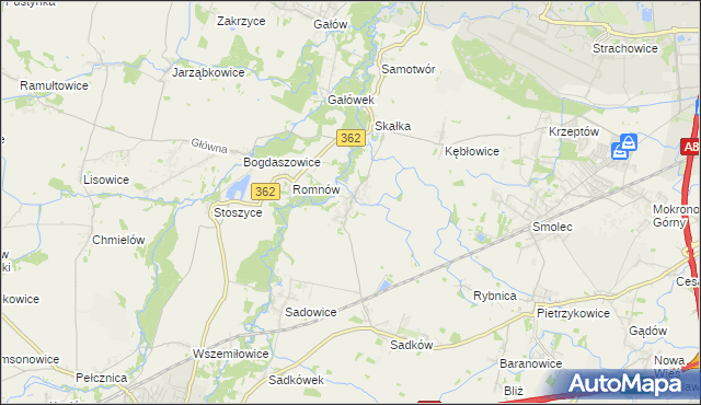 mapa Małkowice gmina Kąty Wrocławskie, Małkowice gmina Kąty Wrocławskie na mapie Targeo