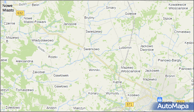 mapa Mazewo Dworskie A, Mazewo Dworskie A na mapie Targeo