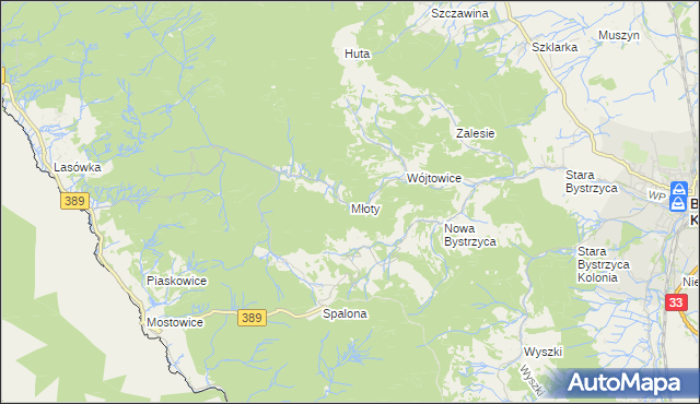 mapa Młoty, Młoty na mapie Targeo