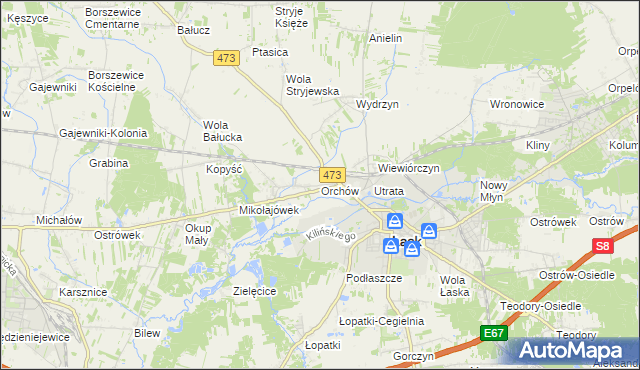 mapa Orchów, Orchów na mapie Targeo