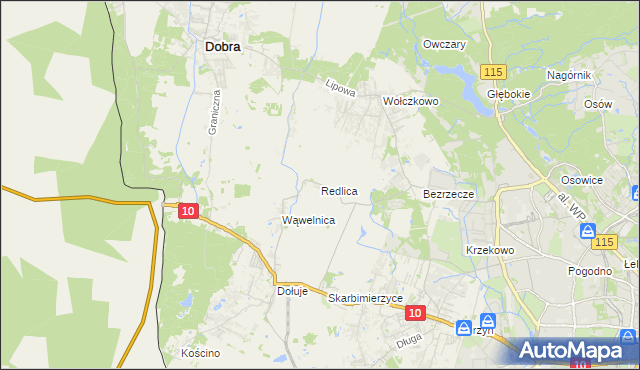 mapa Redlica, Redlica na mapie Targeo