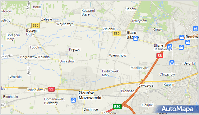 mapa Strzykuły, Strzykuły na mapie Targeo