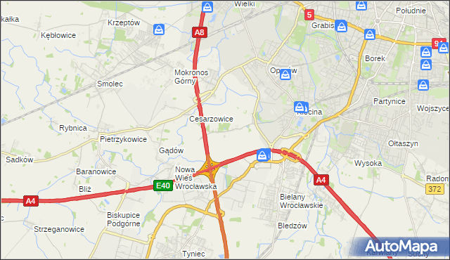 mapa Zabrodzie gmina Kąty Wrocławskie, Zabrodzie gmina Kąty Wrocławskie na mapie Targeo