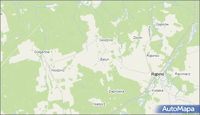 mapa Batyń, Batyń na mapie Targeo