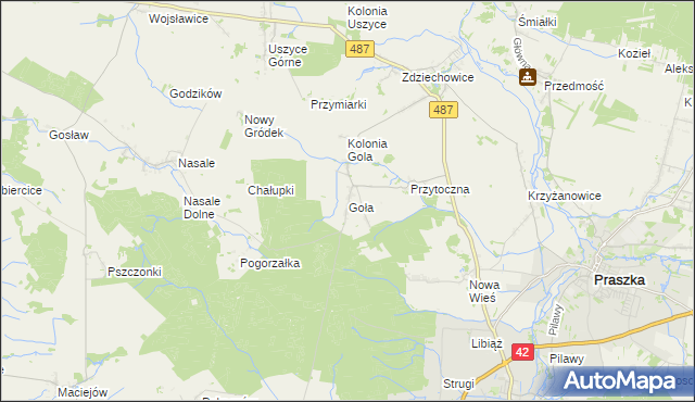 mapa Goła, Goła na mapie Targeo