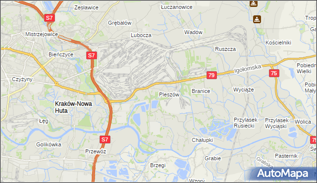 mapa Pleszów, Pleszów na mapie Targeo