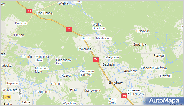 mapa Rozgół, Rozgół na mapie Targeo