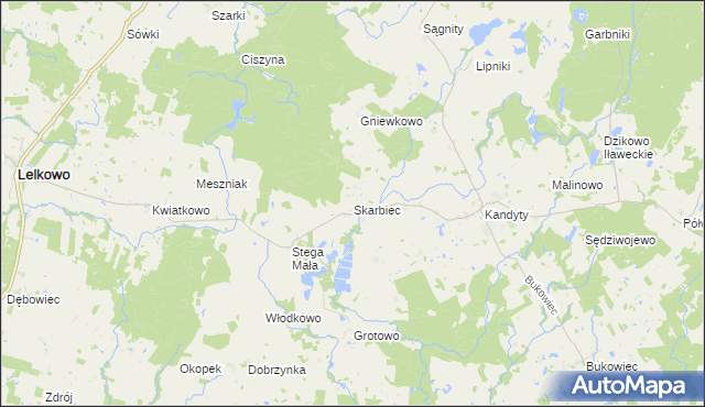 mapa Skarbiec, Skarbiec na mapie Targeo