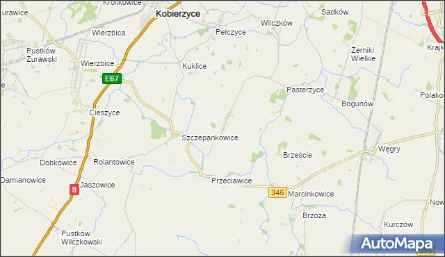 mapa Jaksonów, Jaksonów na mapie Targeo