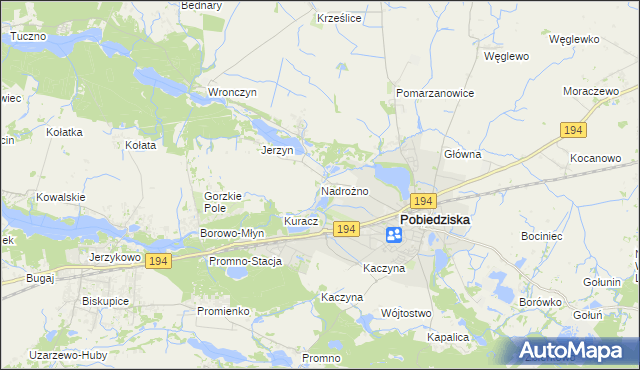 mapa Nadrożno, Nadrożno na mapie Targeo