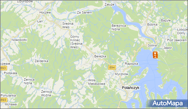 mapa Berezka, Berezka na mapie Targeo