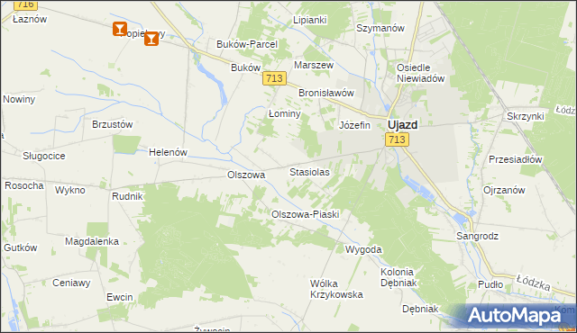 mapa Stasiolas, Stasiolas na mapie Targeo