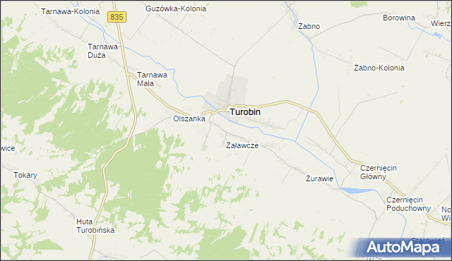 mapa Zagroble, Zagroble na mapie Targeo