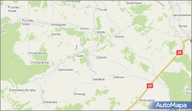 mapa Żołoćki, Żołoćki na mapie Targeo