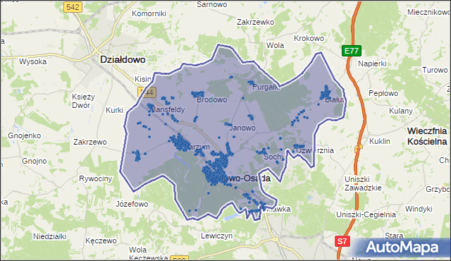 Kod pocztowy 13-240