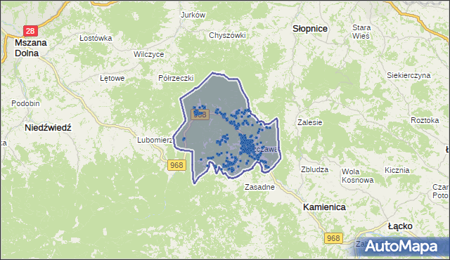 Kod pocztowy 34-607