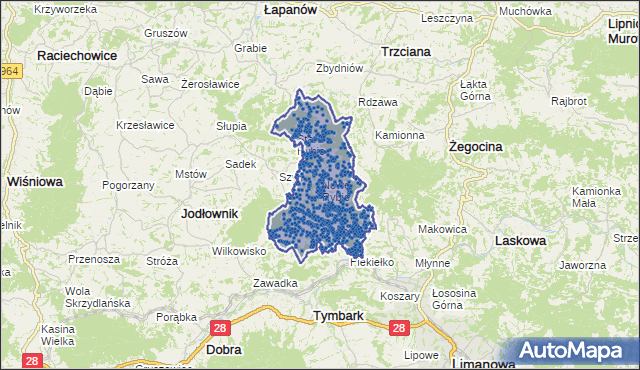 Kod pocztowy 34-652