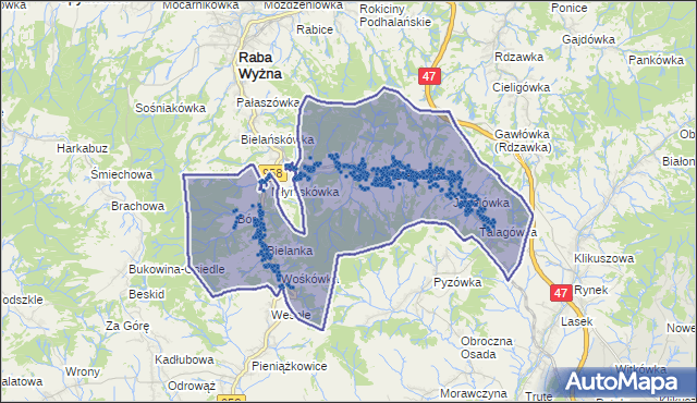 Kod pocztowy 34-723