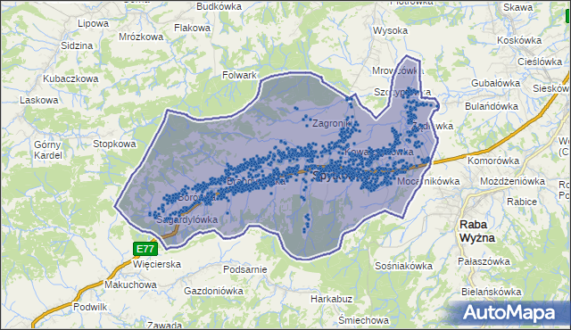 Kod pocztowy 34-745