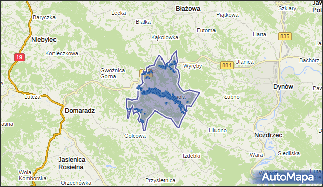 Kod pocztowy 36-233