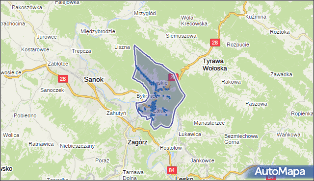 Kod pocztowy 38-534