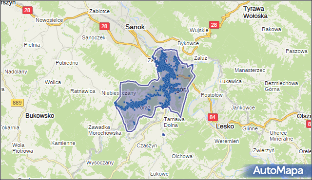 Kod pocztowy 38-540