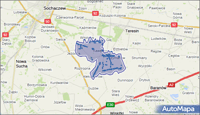 Kod pocztowy 96-516