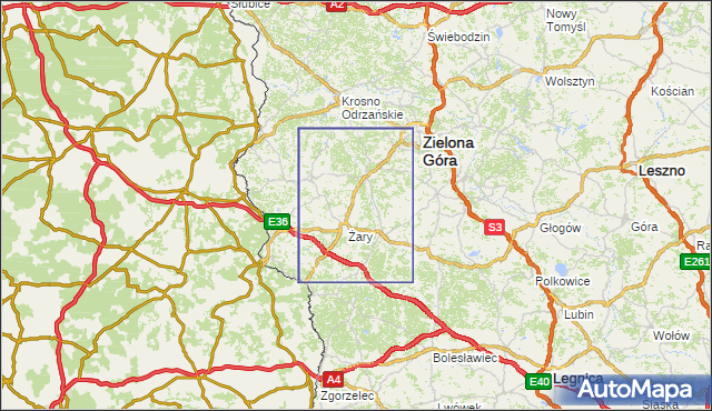 korki drogowe Droga krajowa nr 27 na mapie Targeo