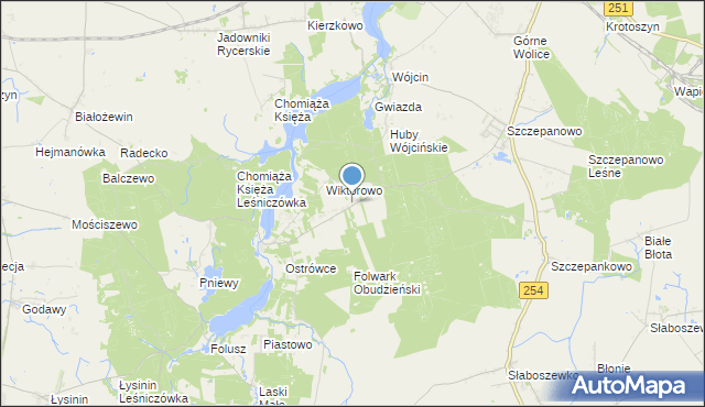 mapa Annowo, Annowo gmina Gąsawa na mapie Targeo